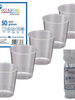 Shot Glass 1oz Clear Plastic Disposable Pkt 50