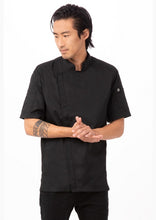 Springfield Black Men's Chef Jacket with Zipper - XL