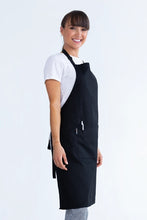 Black Bib Apron with Pocket