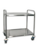 Serving Trolley 2 Tier Stainless Steel 930mm