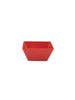 18 x 18 x 8.5 cm Red Square Bowl