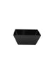 24 x 24 x 10 cm Black Square Bowl