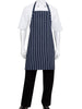 Bib Apron Navy Stripe