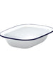 24cm Enamel Oblong Pie Dish Falcon Enamelware