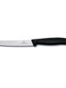 Victorinox Black Wavy Knife Rounded Tip 11cm