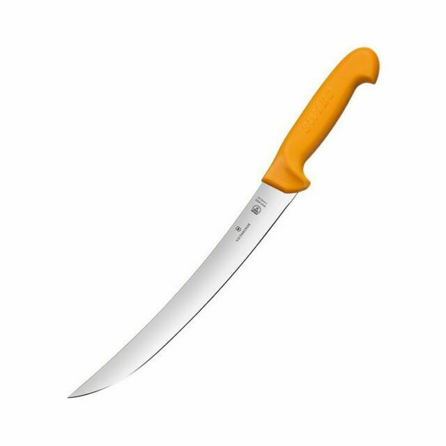 Victorinox Swibo Curved Stiff Butchers Knife 26cm Orange– Crock And Pickle